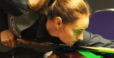 Jugadora de snooker femenino